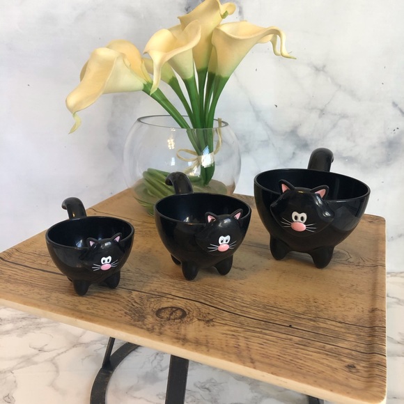 Other - Black Kitty Cat Measuring Cups